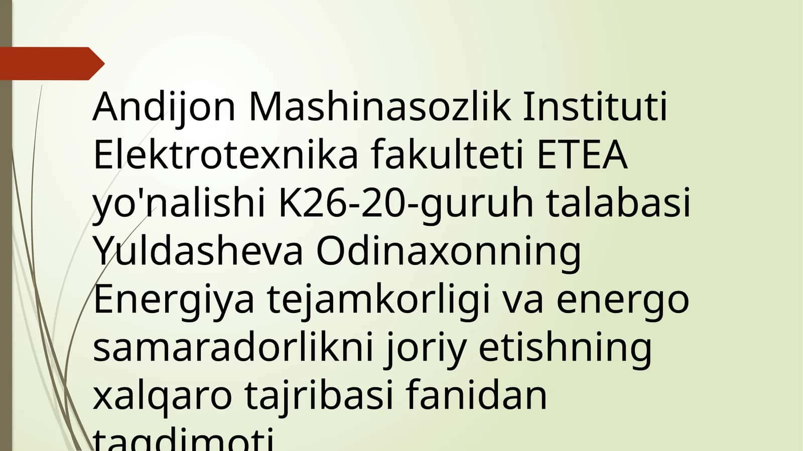 YUQORI KUCHLANISHLI HAVO VA KABEL KUCHLANISHIDAGI ISROFLARNI TAQQOSLASH