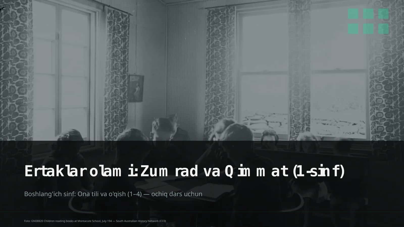 Ertaklar olami: Zumrad va Qimmat (1-sinf)