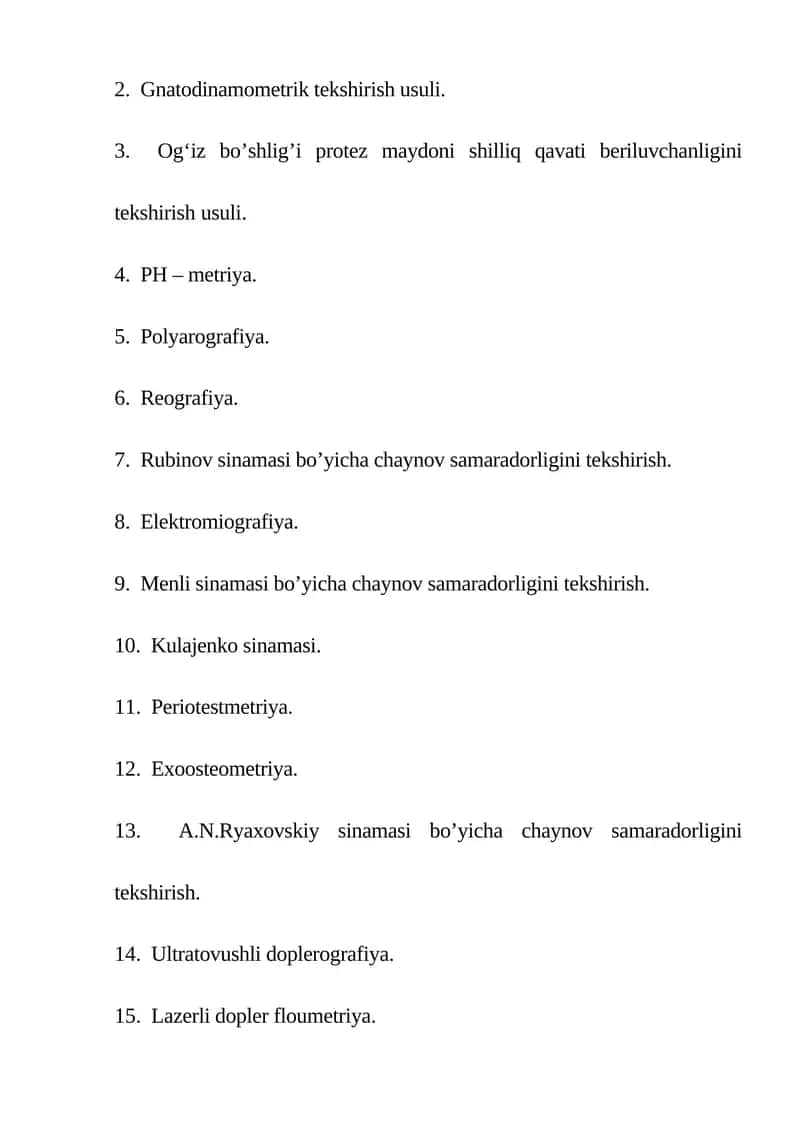 Gnatodinamometrik tekshirish usuli