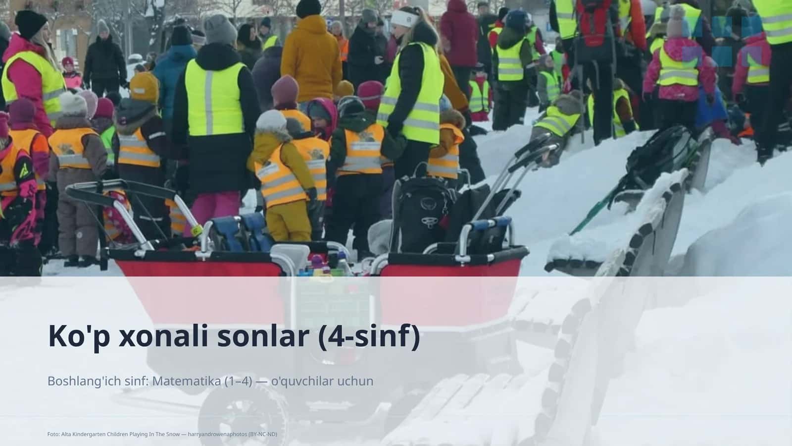 Ko'p xonali sonlar (4-sinf)