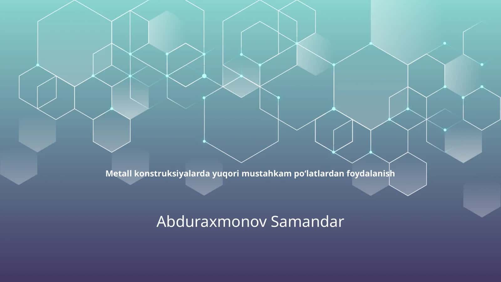 Yuqori mustahkam poʻlatlar