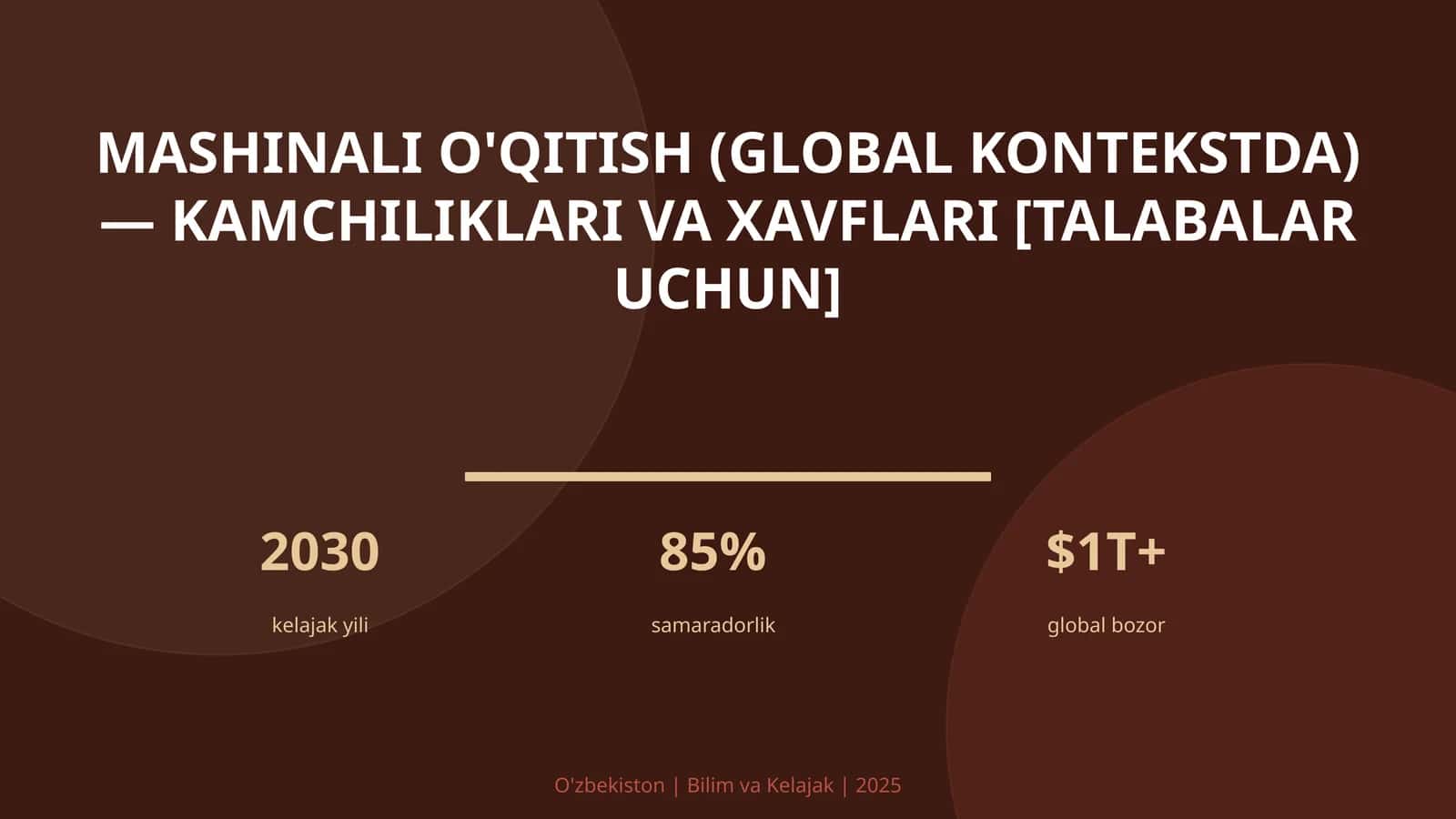 Mashinali O'qitish (Global Kontekstda) – Kamchiliklari va Xavflari [Talabalar Uchun]