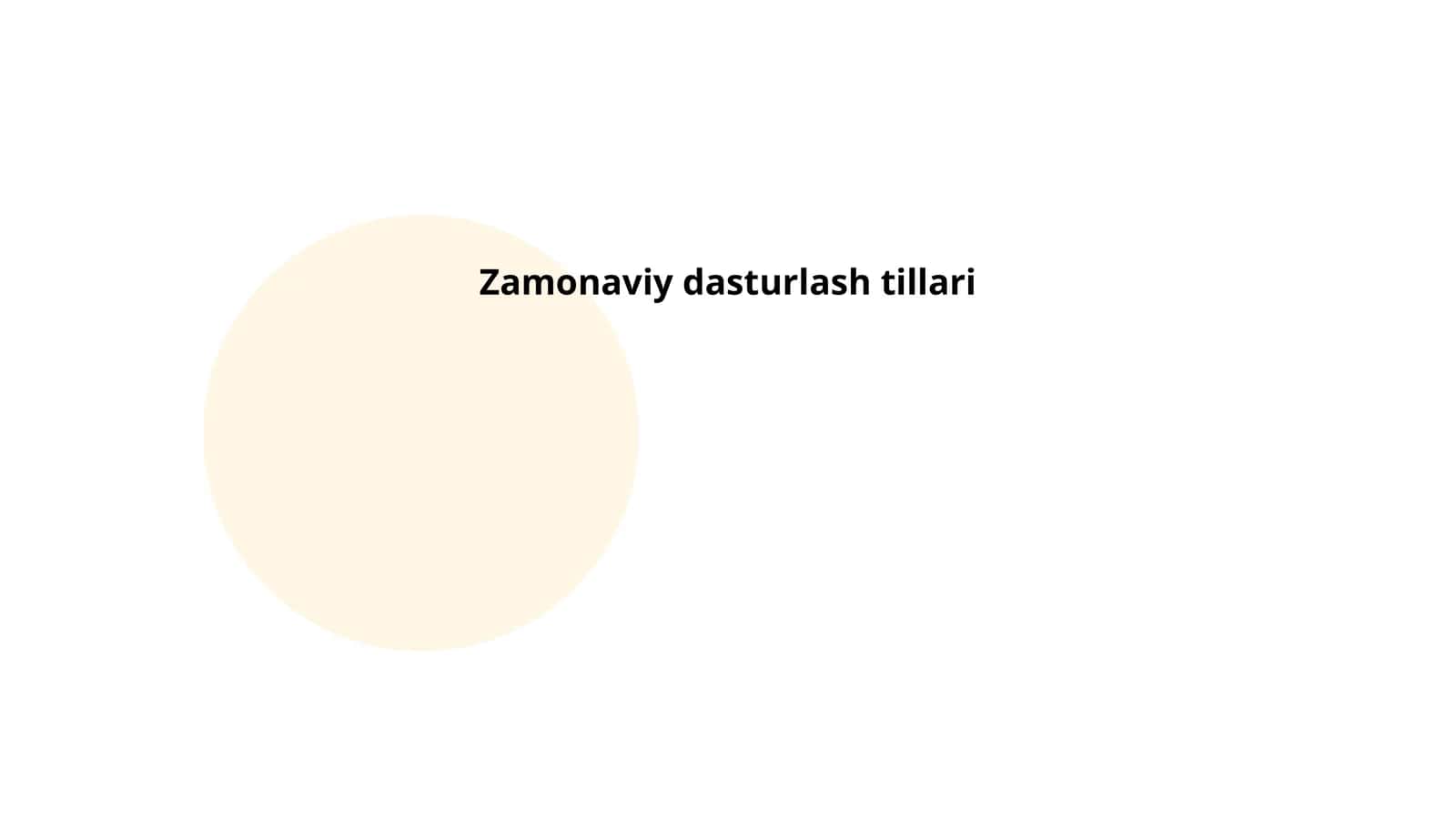 Zamonaviy dasturlash tillari