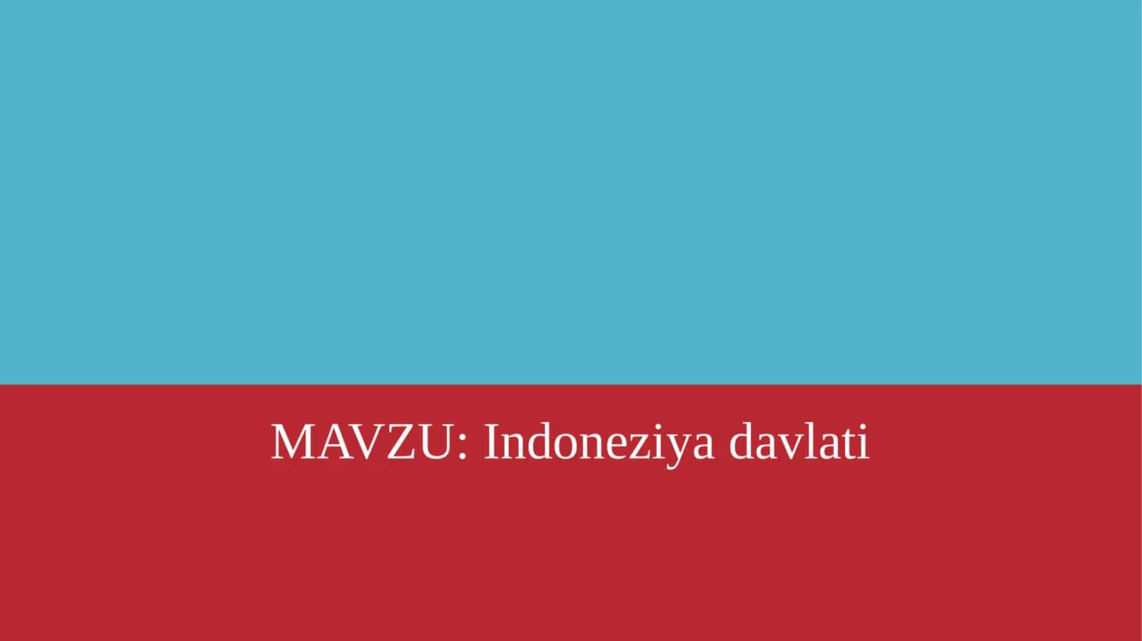 Indoneziyadavlati