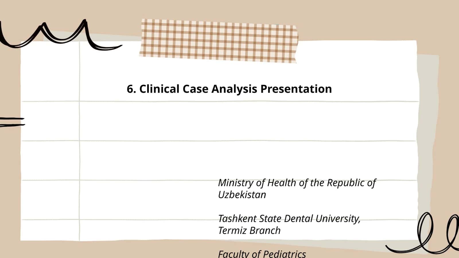 Clinical Case Analysis Presentation