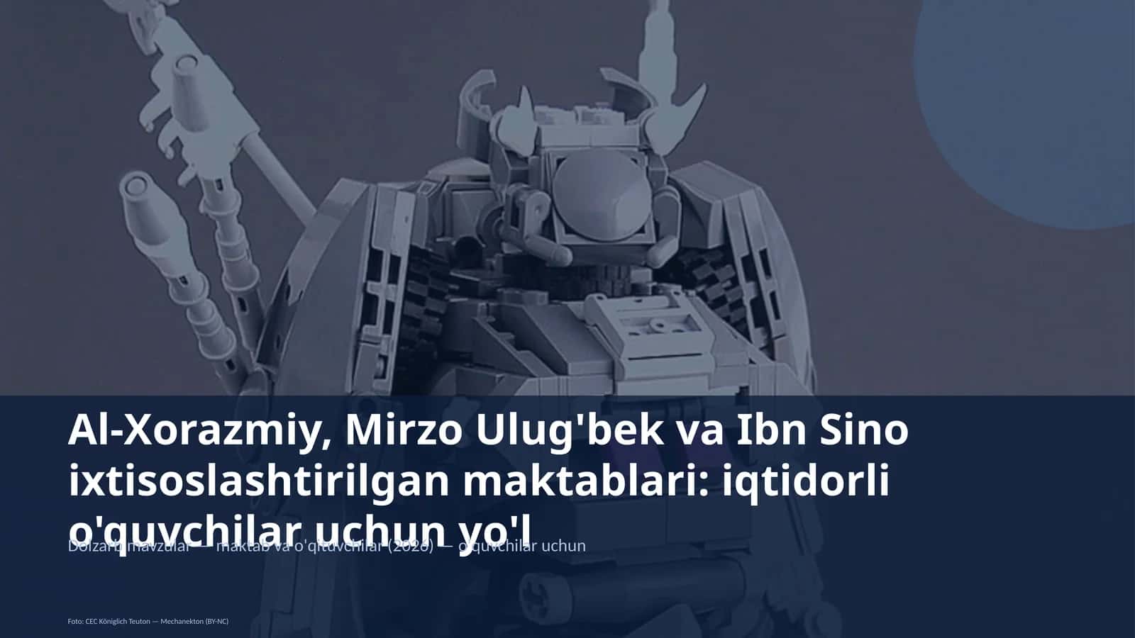 Al-Xorazmiy, Mirzo Ulug'bek va Ibn Sino ixtisoslashtirilgan maktablari: iqtidorli o'quvchilar uchun yo'l