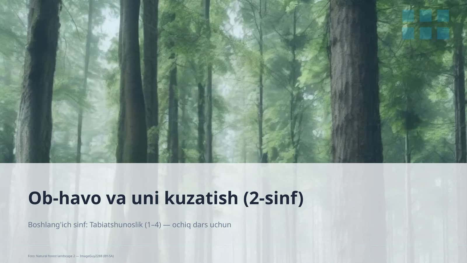Ob-havo va uni kuzatish (2-sinf)