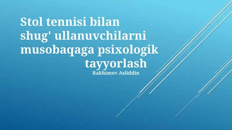 Psixologik tayyorgarlik dasturi