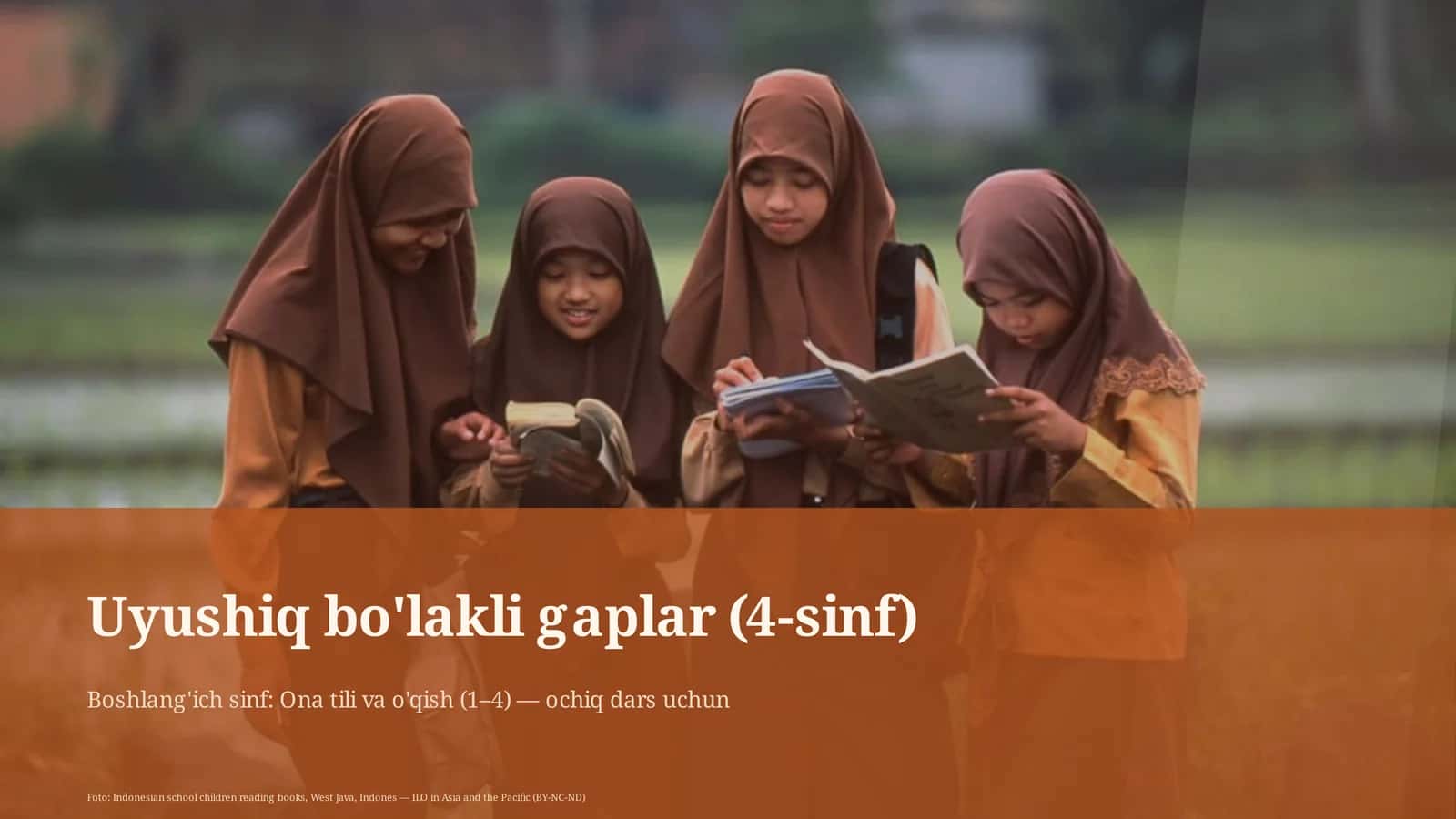 Uyushiq bo'lakli gaplar (4-sinf)