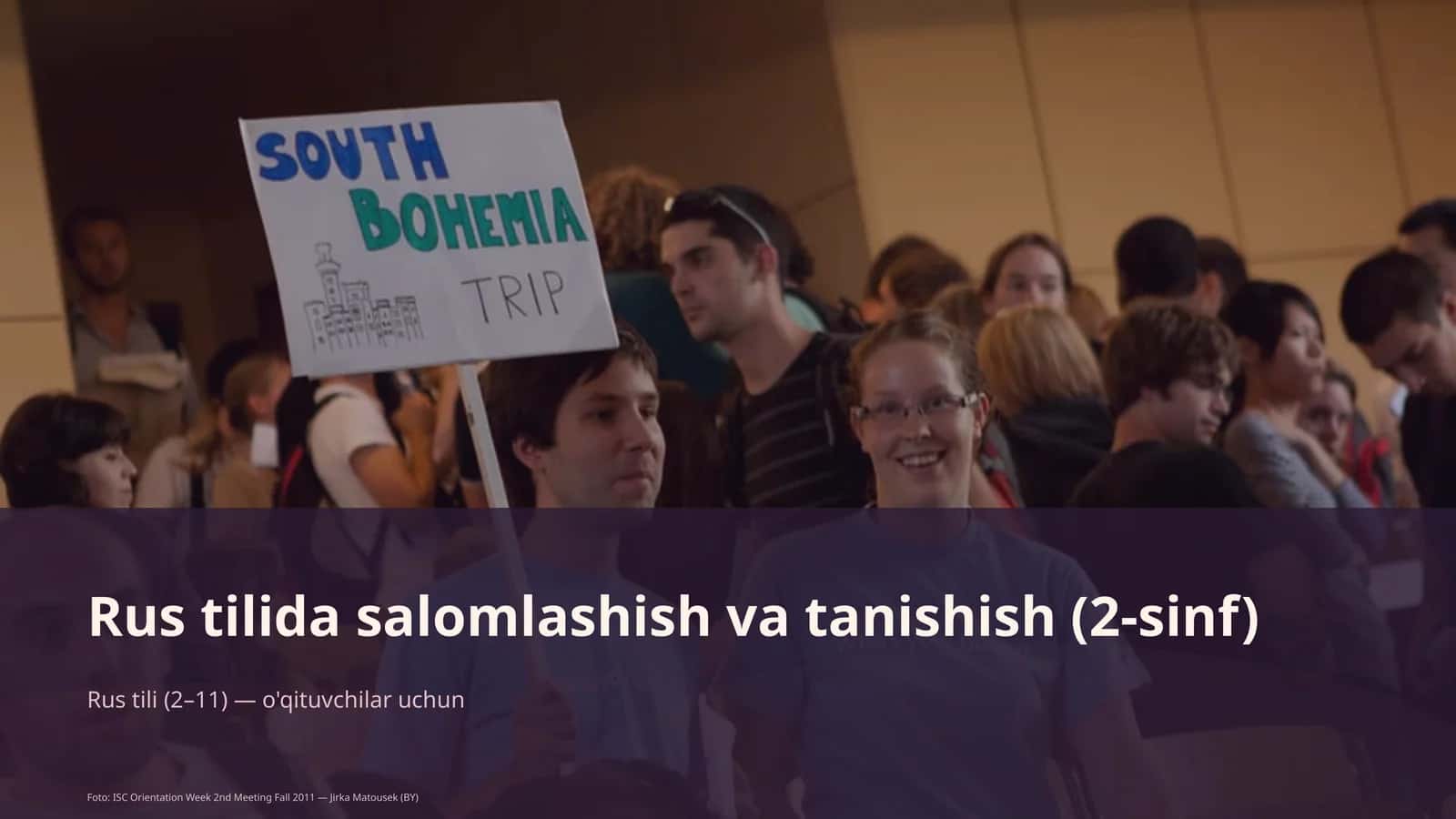 Rus tilida salomlashish va tanishish (2-sinf)