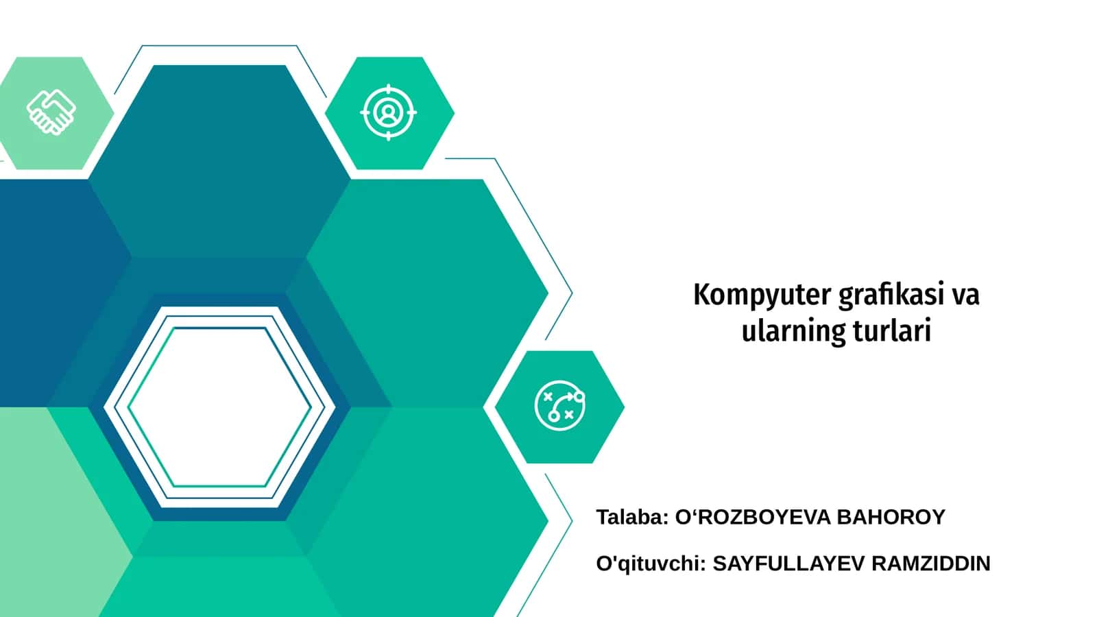 Kompyuter grafikasi va ularning turlari