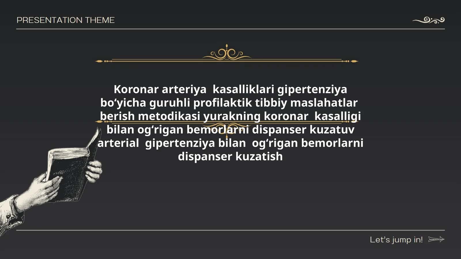 Koronar arteriya kasalliklari gipertenziya boʻyicha guruhli profilaktik tibbiy maslahatlar berish metodikasi