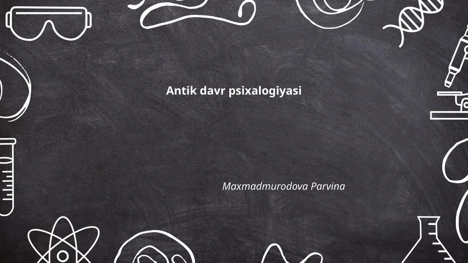Antik davr psixologiyasi