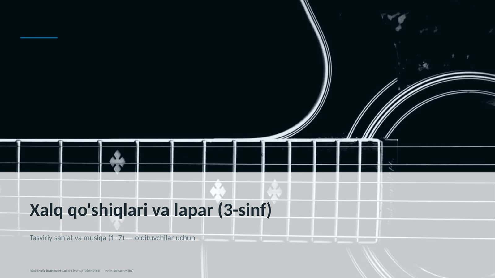 Xalq qo'shiqlari va lapar (3-sinf)