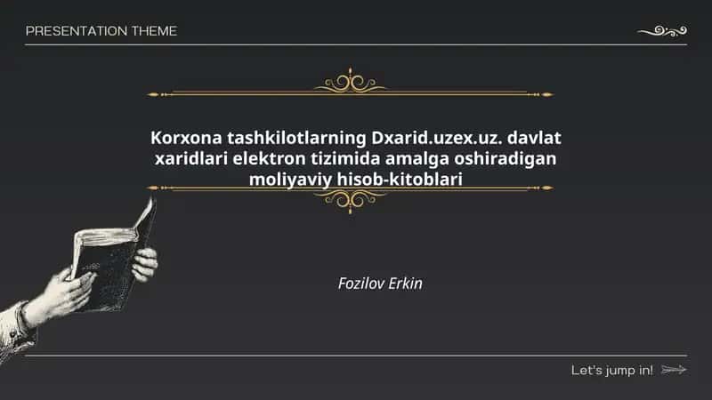 Dxarid.uzex.uz elektron tizimi moliyaviy hisob-kitoblari