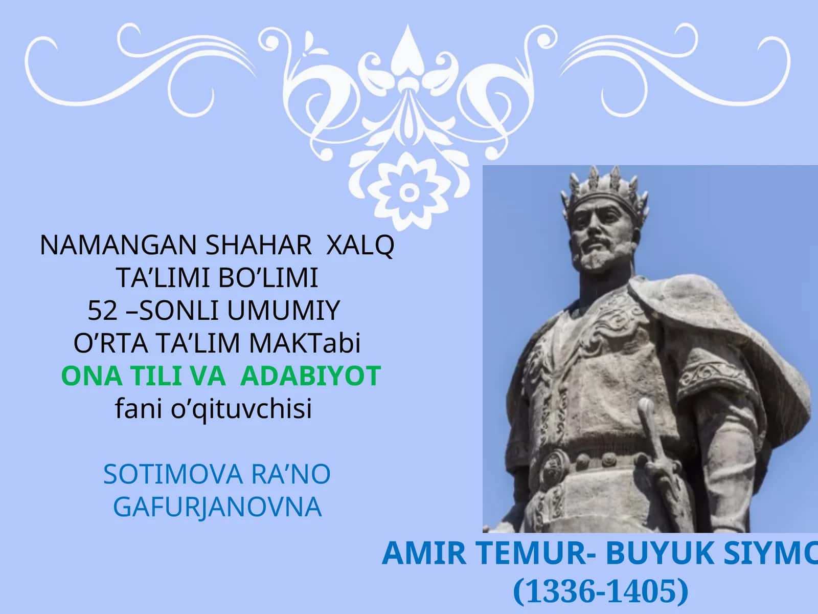 AMIR TEMUR- BUYUK SIYMO