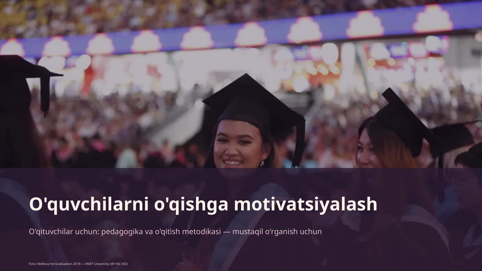 O'quvchilarni o'qishga motivatsiyalash