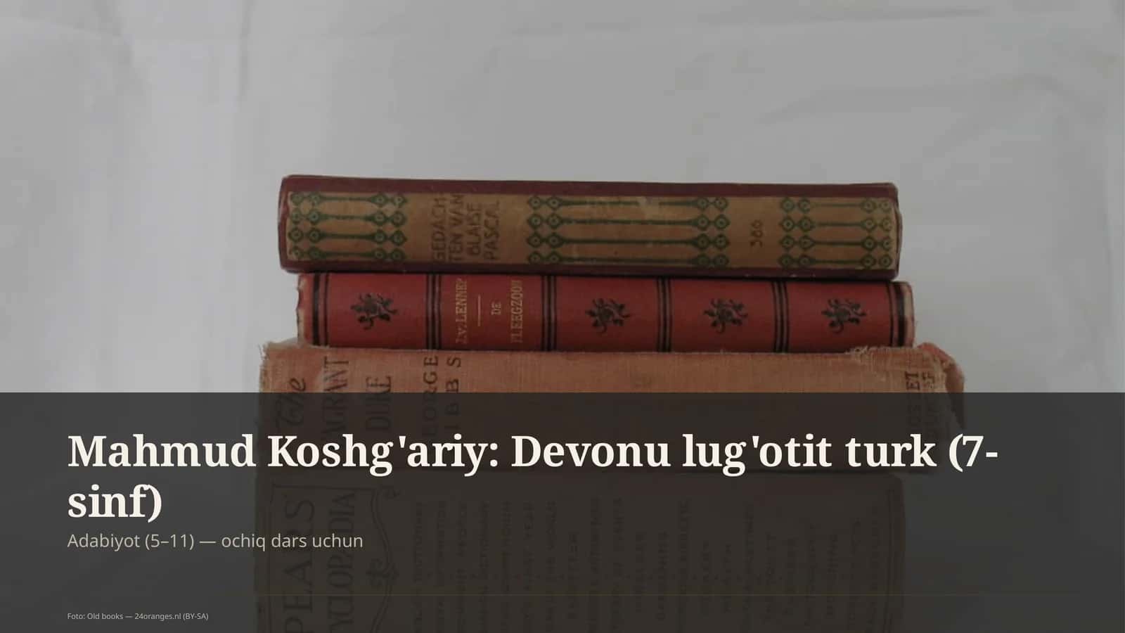 Mahmud Koshg'ariy: Devonu lug'otit turk (7-sinf)