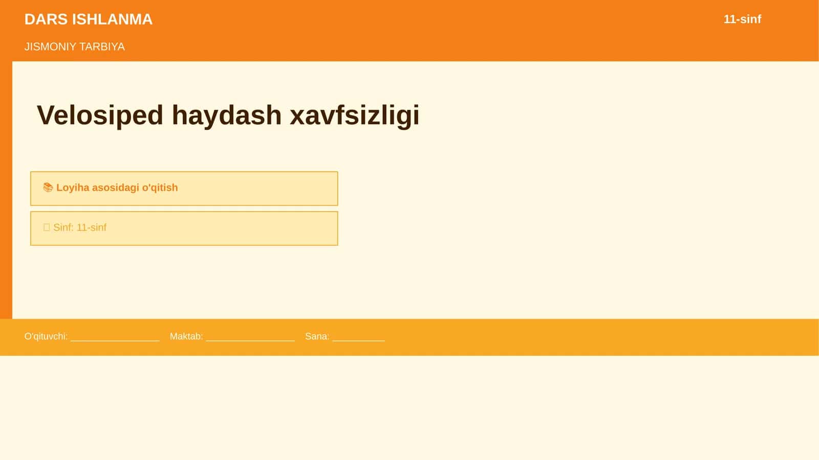 Velosiped haydash xavfsizligi