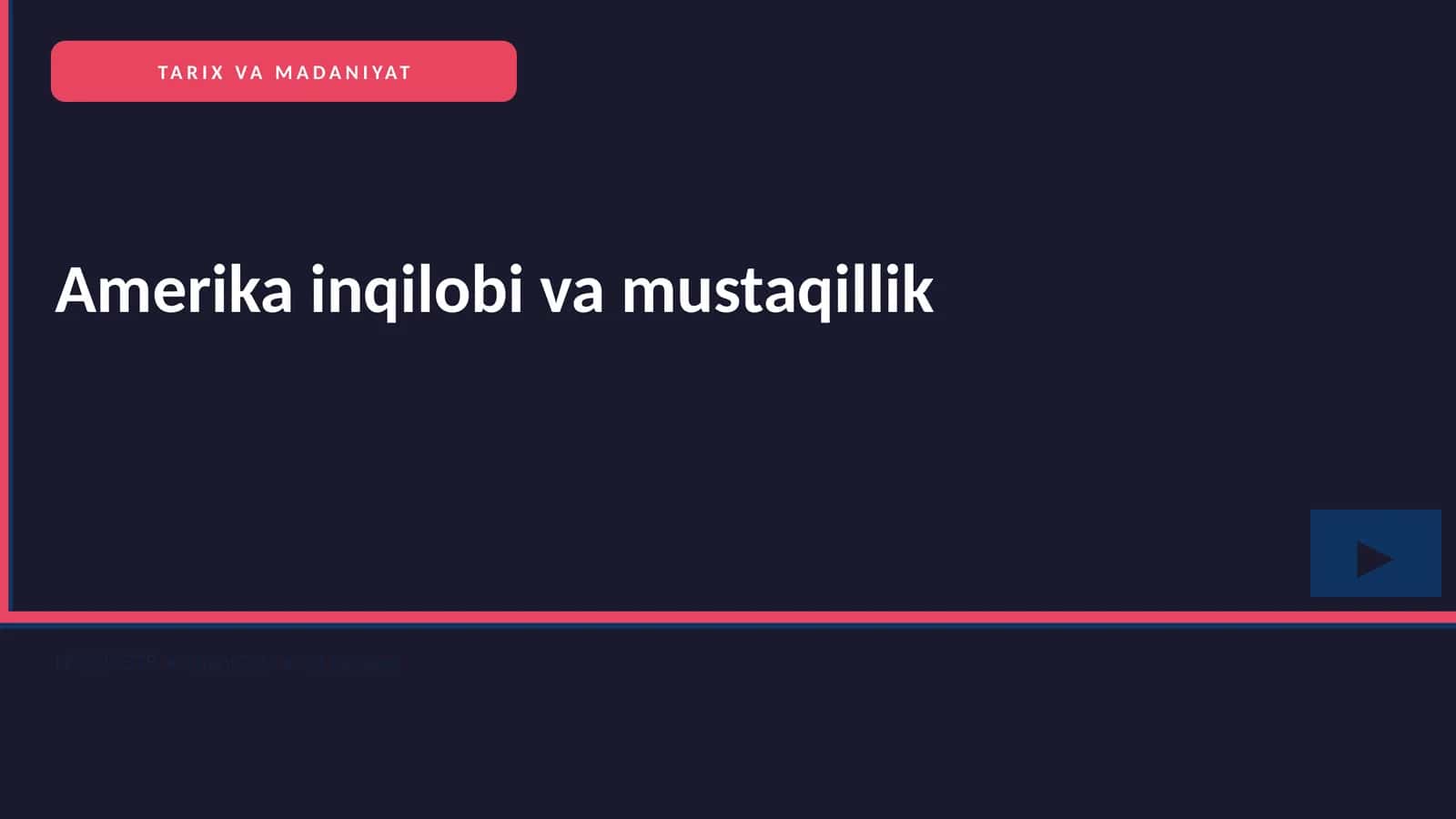 Amerika inqilobi va mustaqillik