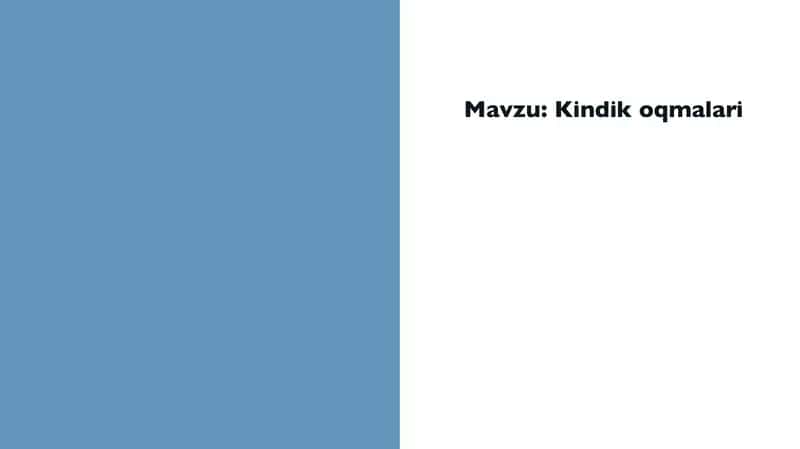 Kindik oqmalari