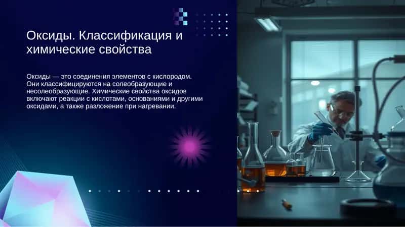 Оксиды. Классификация и химические свойства