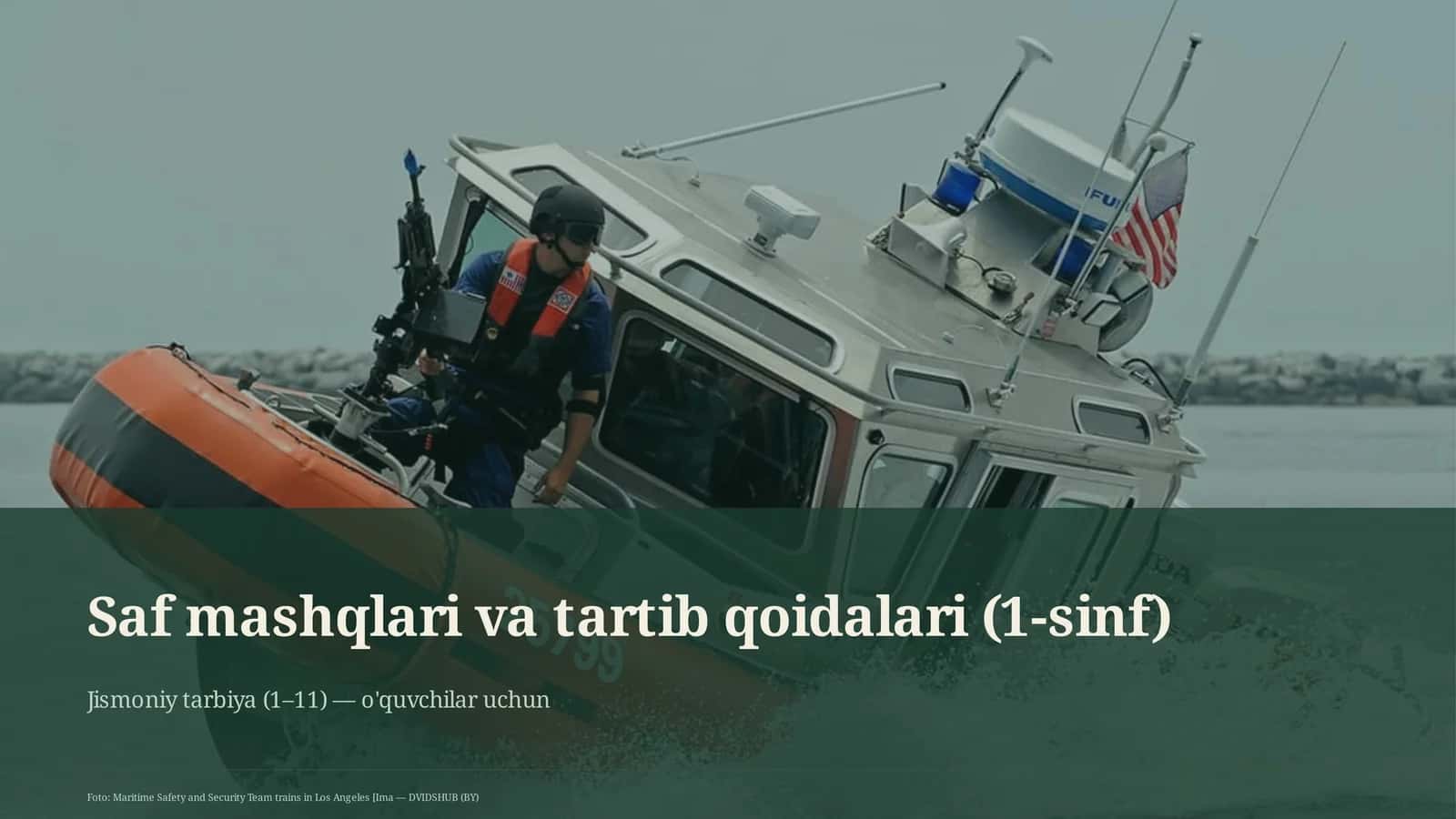 Saf mashqlari va tartib qoidalari (1-sinf)
