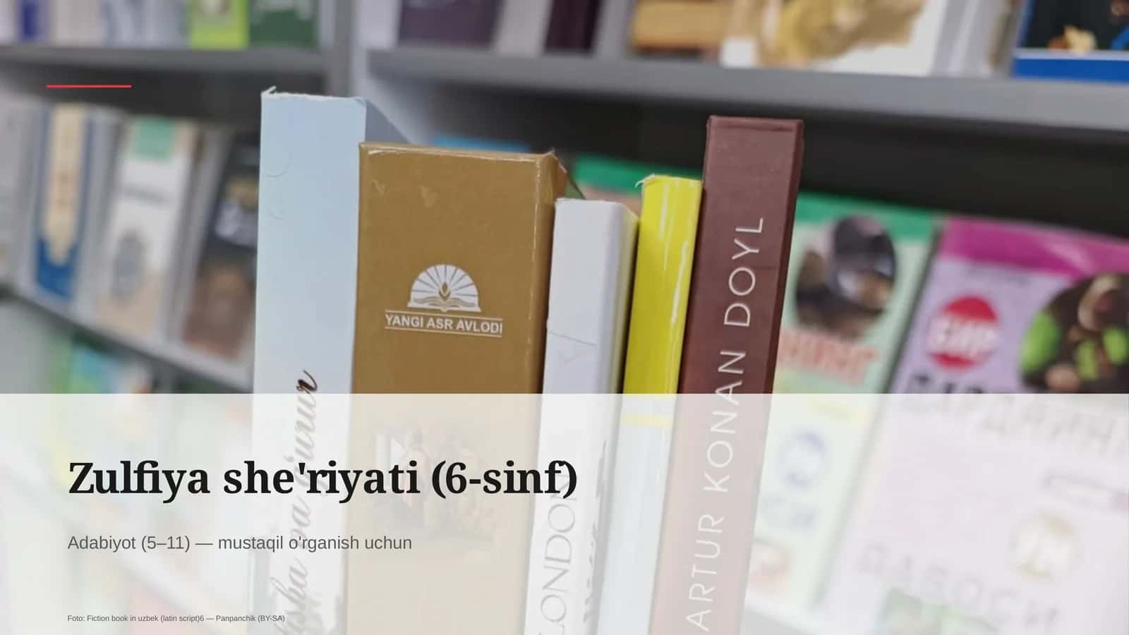 Zulfiya she'riyati (6-sinf)
