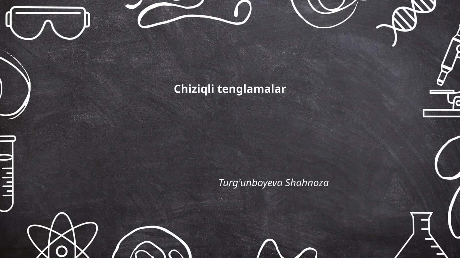 Chiziqli tenglamalar