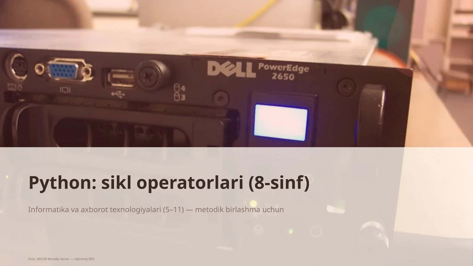 Python: sikl operatorlari (8-sinf)