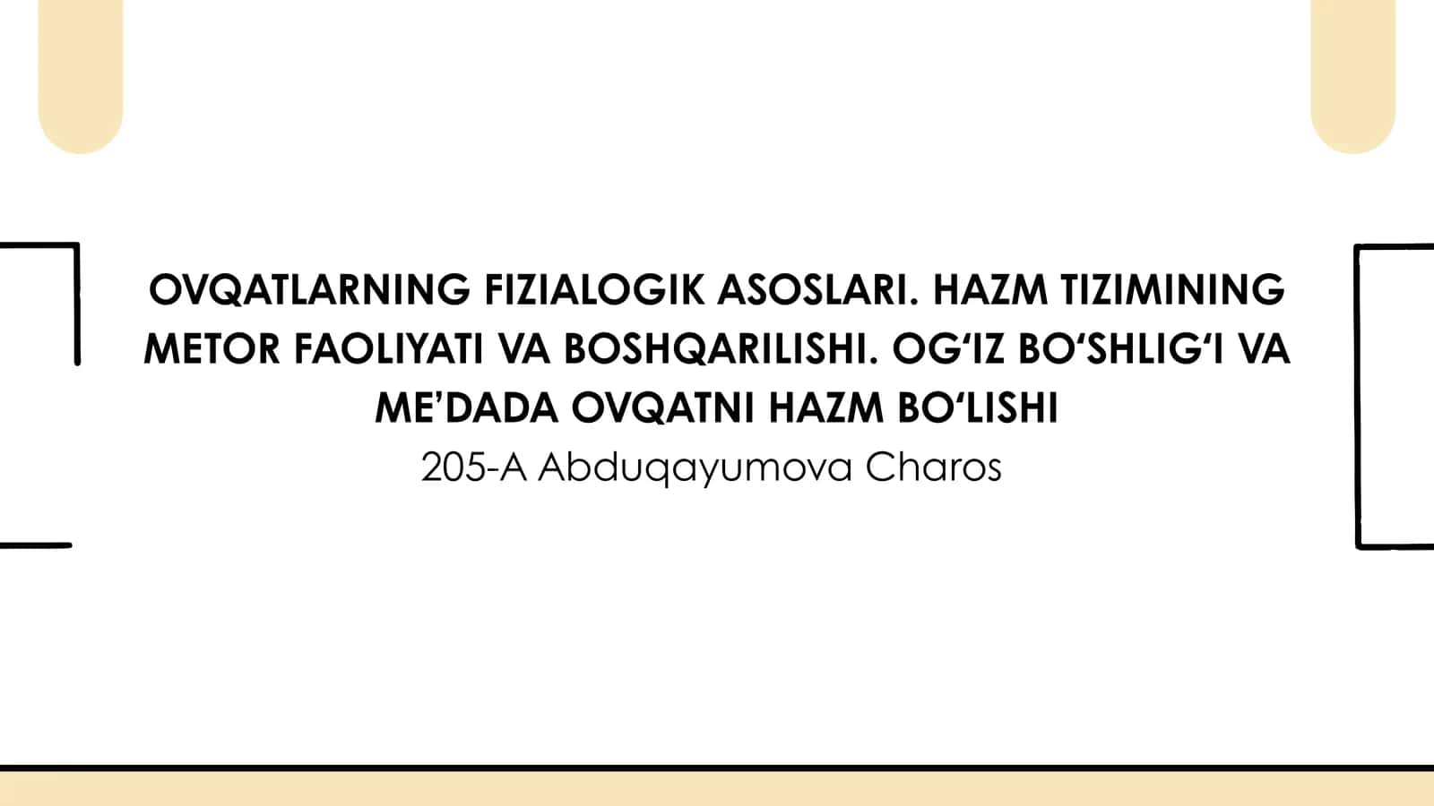 OVQATLARNING FIZIALOGIK ASOSLARI