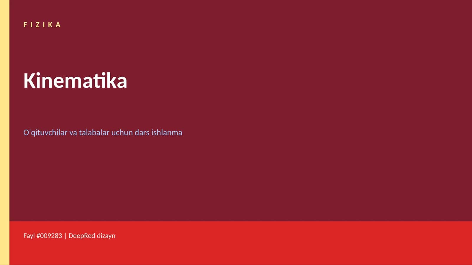 FIZIKA Kinematika