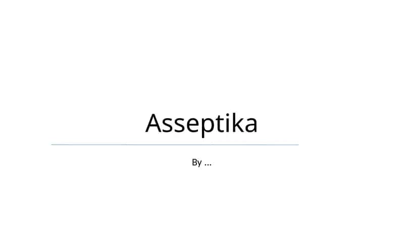 Aseptika