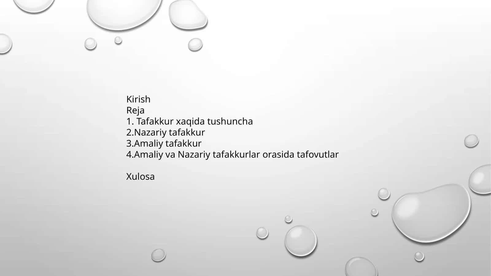 Tafakkur tushunchasi