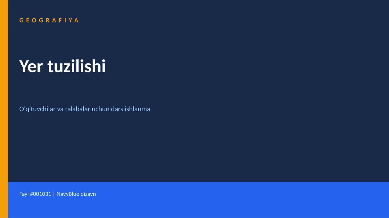 Yer tuzilishi