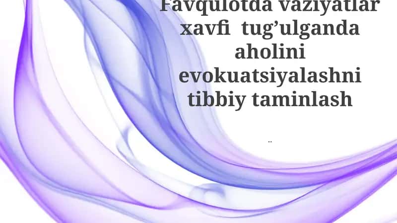 Evakuatsiya Tibbiy Yordam Strategiyasi va Joylashtirish