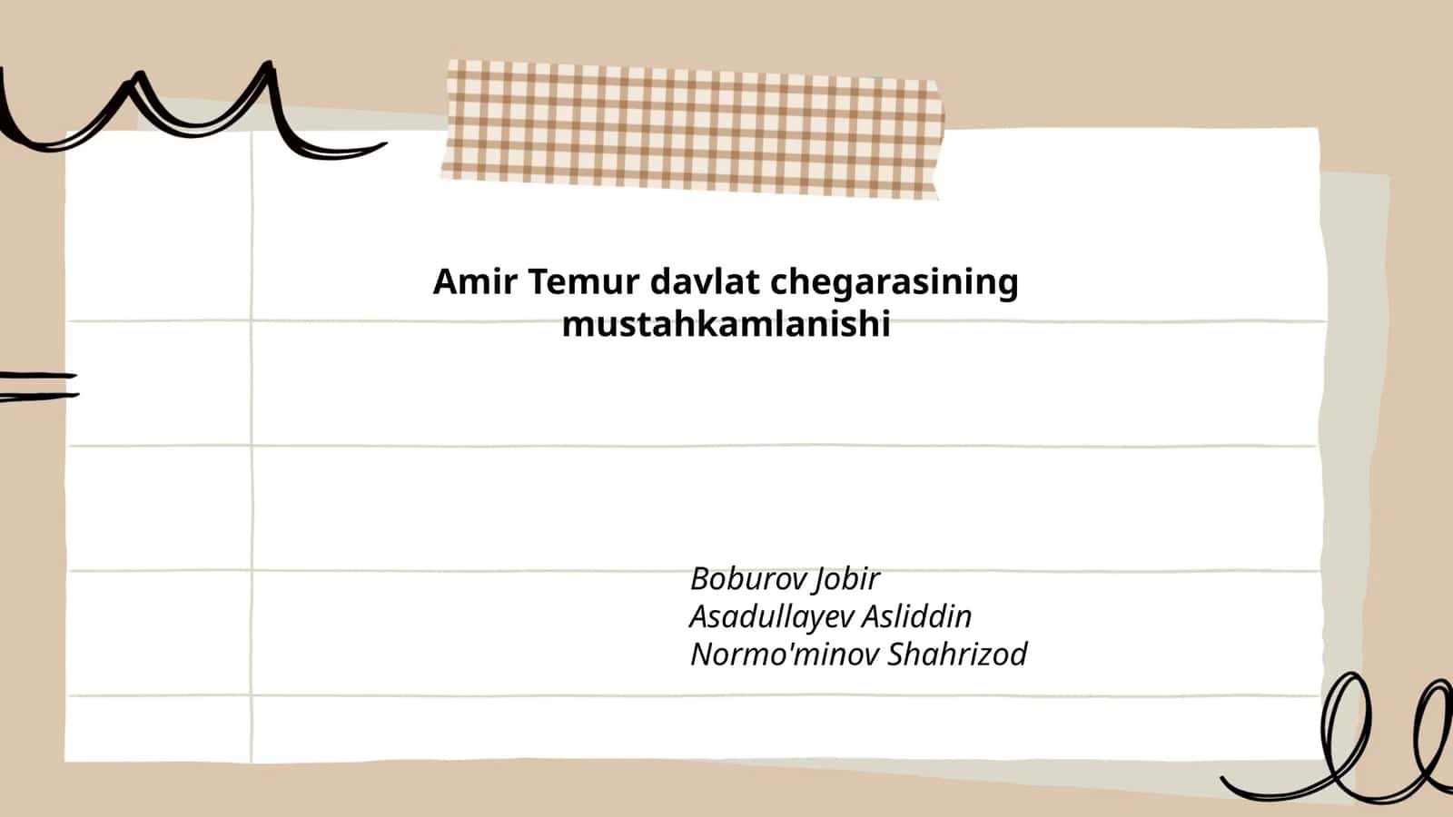 Amir Temur davlat chegarasining mustahkamlanishi