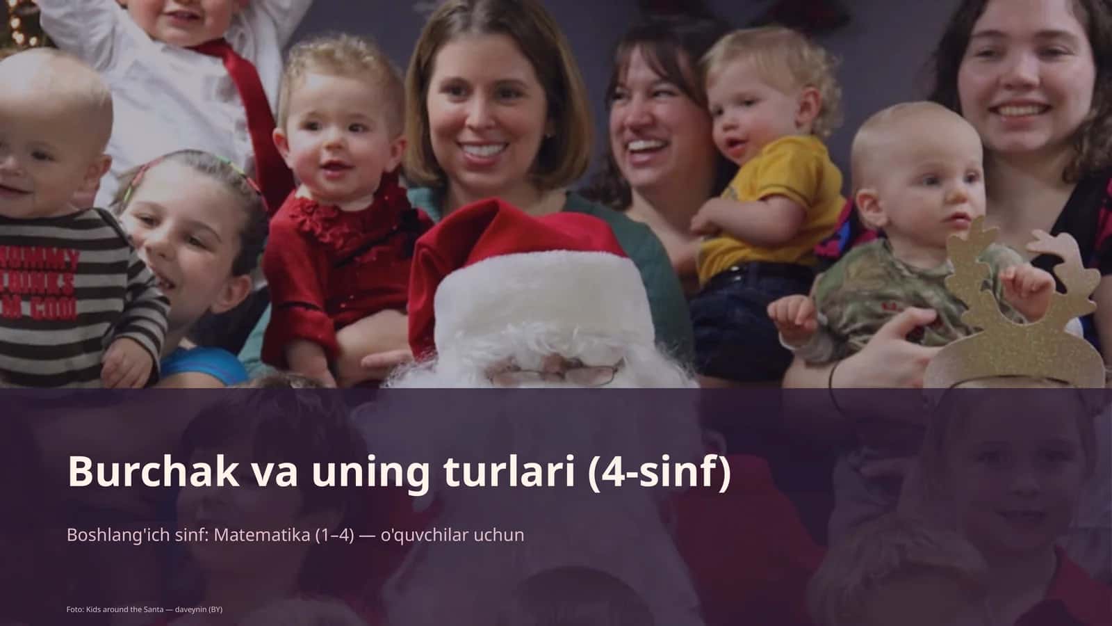 Burchak va uning turlari (4-sinf)