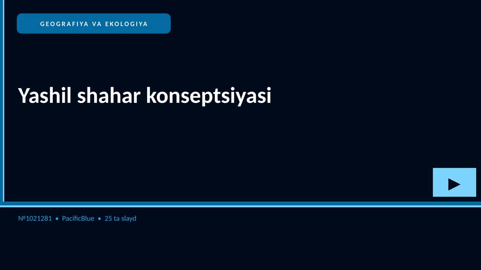 GEOGRAFIYA VA EKOLOGIYA
