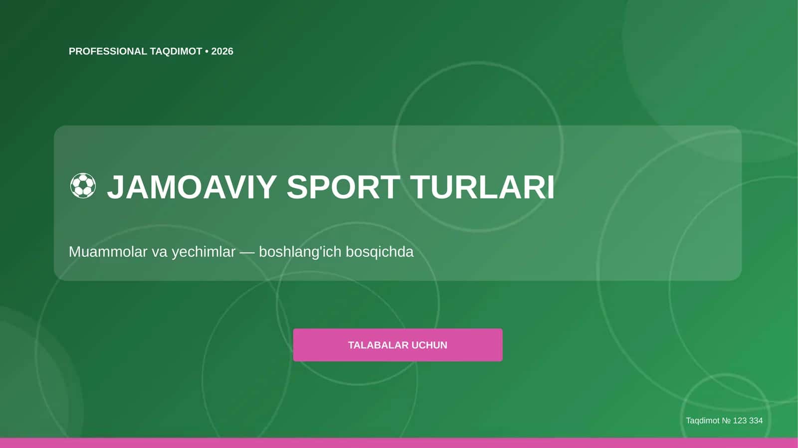 JAMOAVIY SPORT TURLARI