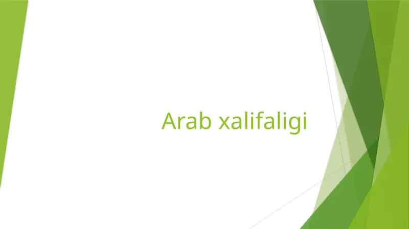 Arabxalifaligi