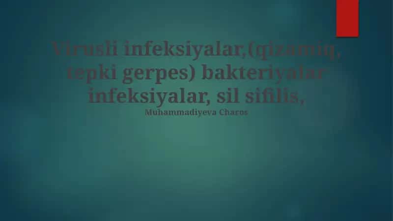 Virusli infeksiyalar, Bakteriyalar infeksiyalar