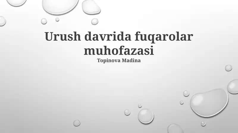 Urush davrida fuqarolar muhofazasi
