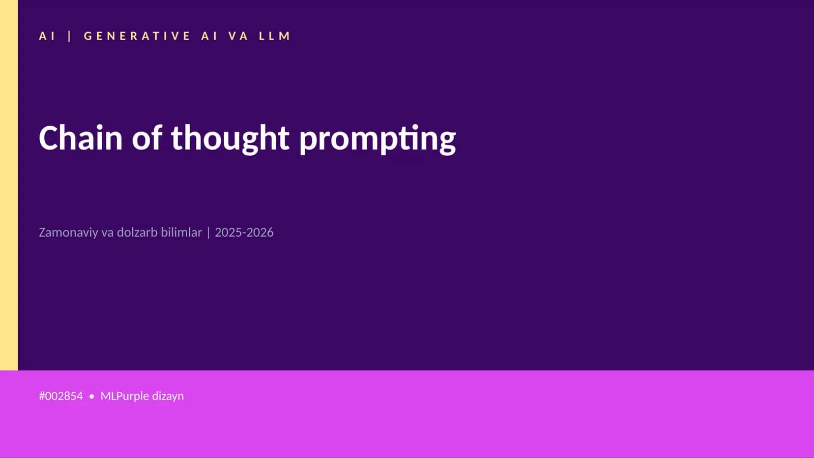 Chain of thought prompting