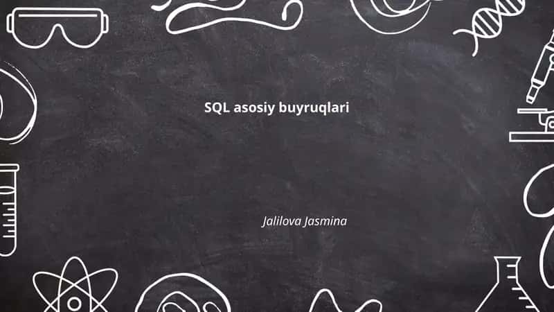 SQL asosiy buyruqlari
