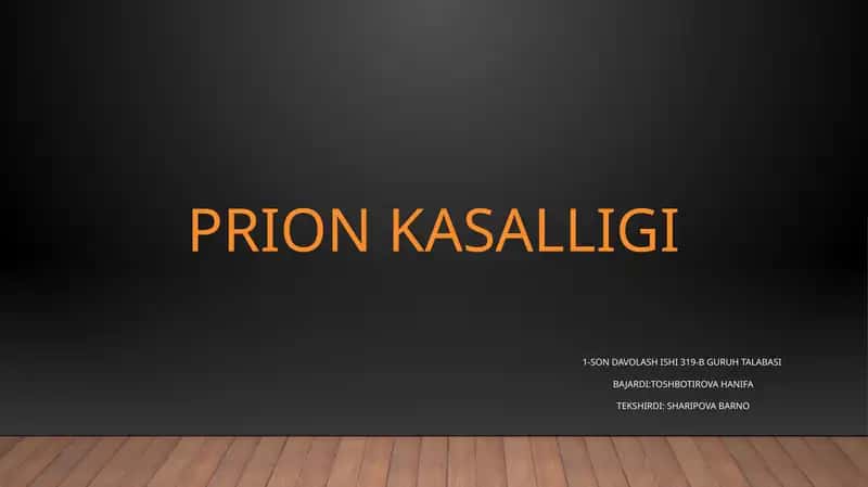 Prion kasalligi