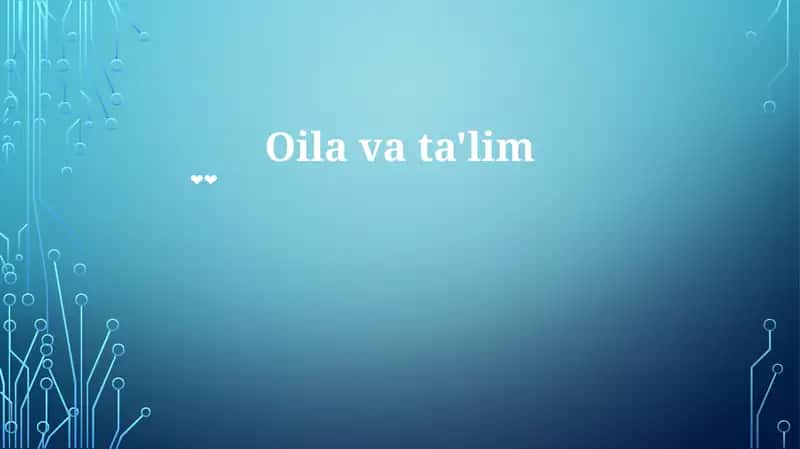 Neft va ta'lim