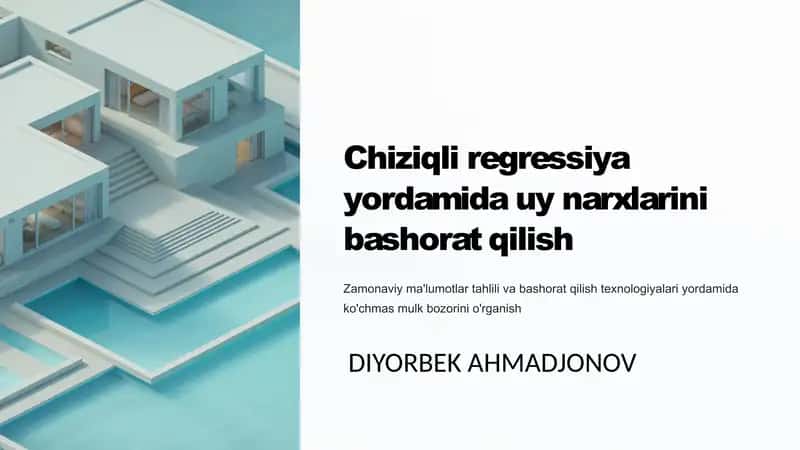 Uy narxlari bashorati