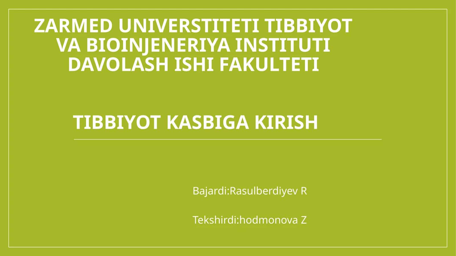 Xirurgik operatsiya tushunchasi va turlari