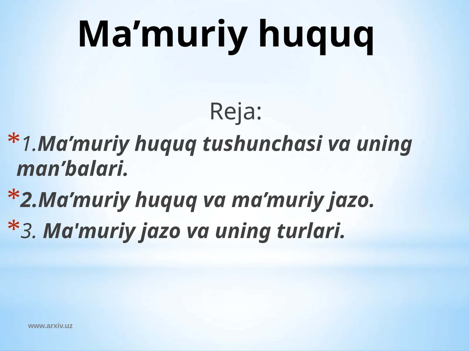 Ma’muriy huquq